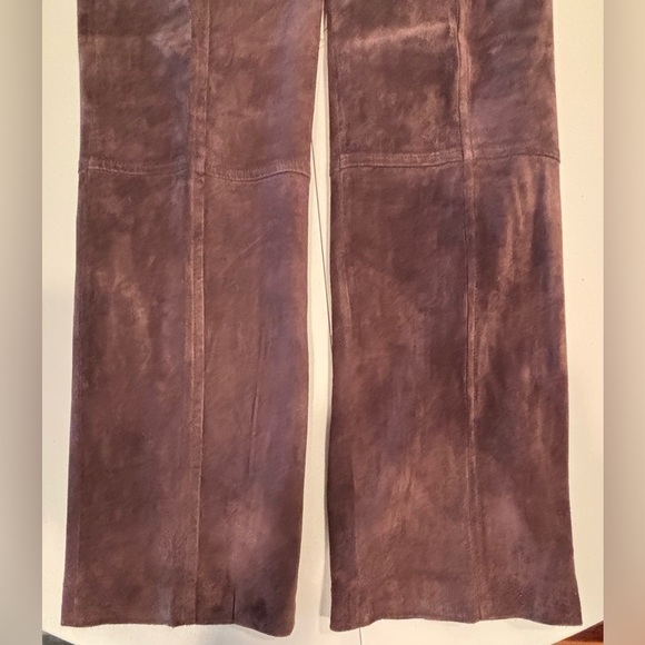 Sigrid Olsen | women’s Innovator chocolate brown suede pants. Size: 8 - Picture 12 of 16